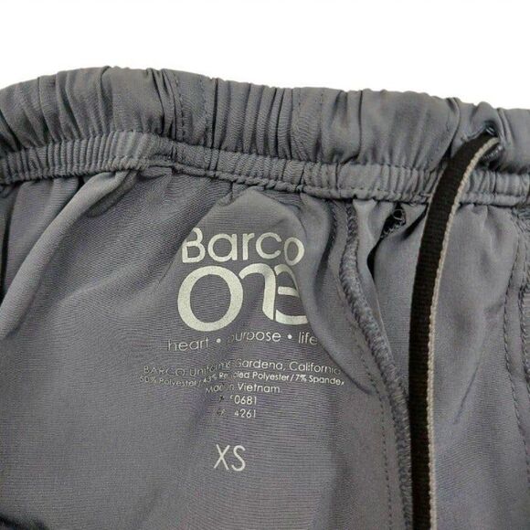 Barco One Scrub Jogger Pants Mens XS Gray Uniform Lightweight Pockets - Picture 12 of 12